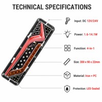 DAMAVO OEM ODM Personnalisation Barre de feux arrière LED étanche 7W-10W avec fixation par vis pour camion, remorque, camping-car, véhicule tout-terrain
