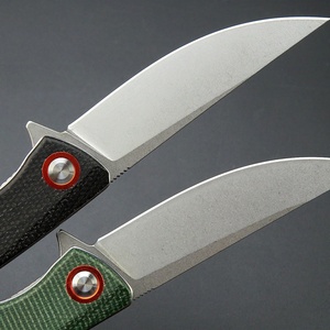 Couteau de poche pliant en acier D2 haute dureté avec manche G10 pour le camping en extérieur et l'autodéfense, personnalisable OEM, qualité DIY - Product Image 3