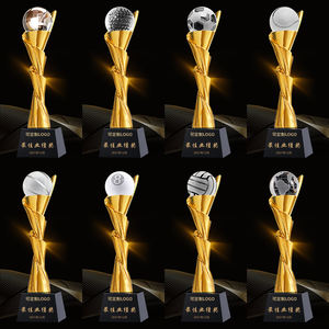 راتنج كريستال إبداعي مخصص من البرونز الذهبي الفضي جائزة كرة السلة السنوكر - Product Image 4