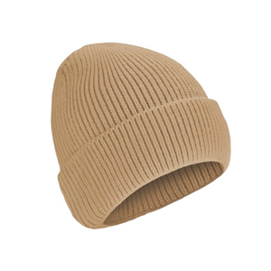 Gorro de punto grueso personalizado de alta calidad para hombres y mujeres, gorro de esquí liso con puños para invierno, cálido, suave y holgado para uso diario - Product Image 4