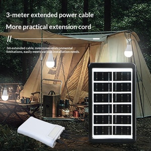 <span class=keywords><strong>Lampe</strong></span> de camping d'urgence LED <span class=keywords><strong>solaire</strong></span> <span class=keywords><strong>rechargeable</strong></span> 10000 mAh certifiée CE pour marché, stand et panne de courant domestique - Product Image 2