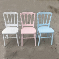 Vente chaude Hôtel Fête De Mariage Événement Siège Enfant En Plein Air Bébé Rose Bois Napoléon Chaise Pour Enfants