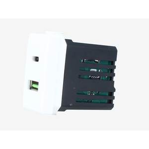 Module de prise de chargeur blanc 2 ports 3.1A USB-A + USB Type C Adaptateur de chargeur USB Compatible avec Bticino Matix - Product Image 3