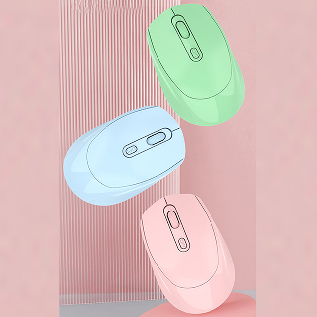 Compact Wireless Bt Mouse, Rechargeable Dual Mode Mouse (BT 5.2 and USB Receiver) Portable Silent Mouse