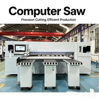 Scie à panneaux CNC haute précision automatique pour le bois avec table coulissante et règle numérique pour l'industrie du bois