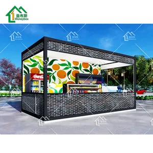 คอนเทนเนอร์ Designs ขาย prefab กาแฟโมเดิร์น Candy เค้กเครื่องดื่ม Kiosk Shop