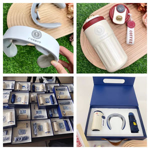 ชุดของขวัญบริษัท ของขวัญพนักงาน ของขวัญวีไอพี ของแจก  ที่รองคอ + กระติกน้ำสุญญากาศ + พาวเวอร์แบงค์แม่เหล็ก ชุดของขวัญองค์กร - Product Image 4