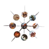 Nouveau Produit Usine personnalisée pp tazos pogs 3d puzzle spinner carte pour enfants cadeau