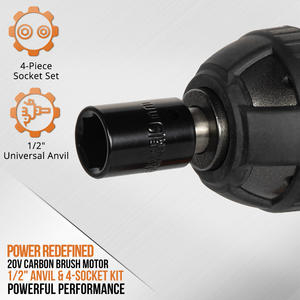 Clé à chocs sans fil KSEIBI de haute qualité KDS 20V-400 pour serrage <span class=keywords><strong>ou</strong></span> démontage de boulons, vis et fixations, tournevis électrique - Product Image 3