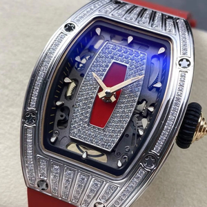 Sang Trọng Chất Lượng Tốt Nhất Cơ Khí Skeleton Đồng Hồ ZF Nhà Máy Crma2 Phong Trào Rm07 Phụ Nữ Kim Cương Đôi Môi Đỏ Đồng Hồ - Product Image 2