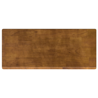 Plateau de bureau en bois massif durable pour cadre de bureau debout, bureau informatique réglable électriquement avec bords incurvés