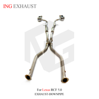 ING Catback d'échappement en acier inoxydable haute Performance pour Lexus RCF 5.0L silencieux d'échappement Valve tuyau voiture de course Performance vocale