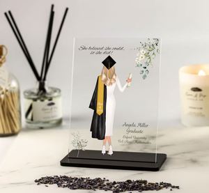Personalized <b>Gift</b> Acrylic Class of 2026 <b>Graduation</b> Plaque Table Decor - Product Image 2