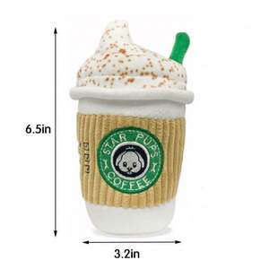 Juguete de peluche interactivos para perros con sonido, con forma de taza de café, divertido, con diseño de Spice Latte, 2026 - Product Image 5