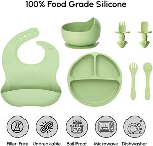 Juego <span class=keywords><strong>de</strong></span> Vajilla para Bebés Personalizado <span class=keywords><strong>de</strong></span> Fábrica, Libre <span class=keywords><strong>de</strong></span> BPA, Plato para Bebé con Fuerte Succión, con Tenedor y Cuchara - Product Image 6