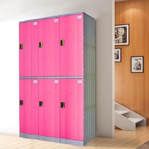 casier <span class=keywords><strong>vestiaire</strong></span> en plastique ABS de rangement pour piscine/ école/ gymnase <span class=keywords><strong>6</strong></span> portes - Product Image 1