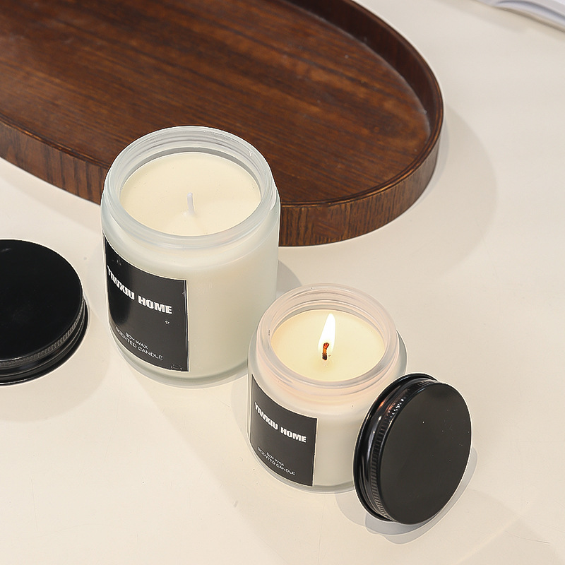 Private Label Natural Organic Soy Wax Scented Jar Candles With Strongly Fragrance