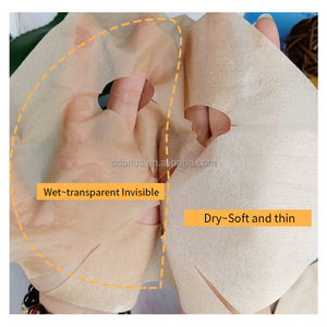 Großhandel 50gsm Tee-Faser Gesichtsmasken-Rohmaterial Gesichtsmaskenblätter mit Design für Schönheitspflege - Product Image 2