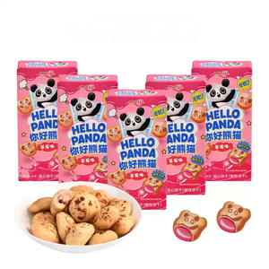 Hello Panda 50g Galletas de Azúcar Rellenas de Cacao, Crujientes, Exóticas, Snack, Venta al por Mayor, Bolsa de Dulces a Granel - Product Image 4