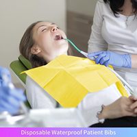 SJ Bavoirs dentaires jetables, serviettes et couvertures hygiéniques en papier pour protection patient, usage clinique, vente en gros, certifiés CE