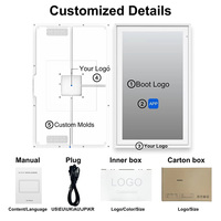 Calendrier mural numérique à écran tactile mural 24'' Écran tactile intelligent pour salle de classe Android avec calendrier Google pour salle de classe