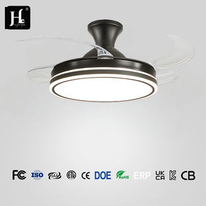 Ventilador de Techo LED Moderno con Luz, Ventilador Retráctil con Control Remoto para Hogar y Restaurante, Silencioso, 6 Velocidades, Lámpara de Techo - Product Image 4