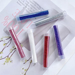 ผงแวววาวละเอียดพิเศษแบบโฮโลแกรมสำหรับทำจากเรซิ่นแบบพกพาผงแวววาวละเอียดพิเศษสำหรับทำเล็บเทียนงานฝีมือกากเพชรสีเงิน - Product Image 4