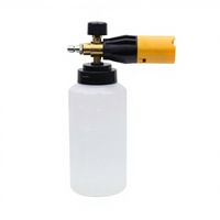 Canon à mousse de neige 1000 ml, lance à mousse réglable économique avec cœur en laiton pour le detailing automobile