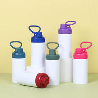 Bouteille isotherme personnalisée en acier inoxydable à double paroi de 750 ml avec poignées, pour sublimation, maintien au froid et au chaud