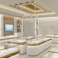 Vitrine de présentation de bijoux Sundo, en acier inoxydable haut de gamme, comptoir personnalisé, armoires de rangement pour bijoux pour magasin de détail avec serrures