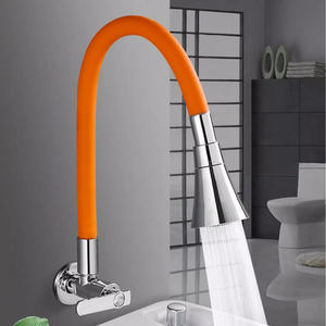 Robinet de lavabo mural en cuivre massif, à poignée unique, eau froide uniquement, pour usage en salle de bain ou en lavabo pour serpillière, directement de l'usine - Product Image 2