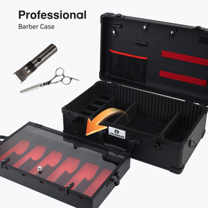 <span class=keywords><strong>Valise</strong></span> de Barbier Portable en Aluminium avec Serrure à Clé, Boîte à Outils de <span class=keywords><strong>Coiffure</strong></span>, Organisateur de Voyage, <span class=keywords><strong>Valise</strong></span> de Salon – Stock Local US - Product Image 6