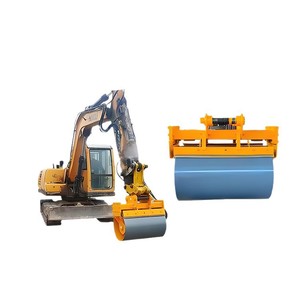 Compacteur vibrant rotatif pour excavatrice Zhongwei 08, accessoire hydraulique de nivellement et de protection des talus routiers - Product Image 4