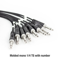 Câble audio multipaire professionnel SNA05 à 4/6/8/12 canaux avec jack mono 6,35 mm pour sonorisation en direct et studio d'enregistrement
