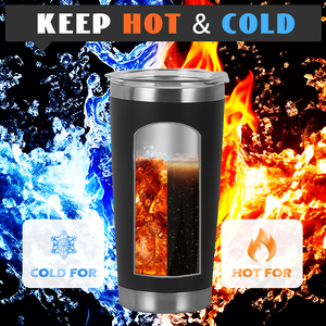 Custom Logo 20oz Powder Coated Tumbler Cups Double Wall Stainless Steel Insulated Vacuum Travel Beer Coffee Mug With Lid - Product Image 6