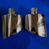 Venta directa de fábrica de China, punta de escape ovalada de acero inoxidable automotriz, silenciador de escape de coche Universal, decoración para Audi