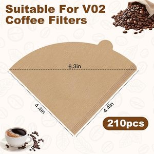 กระดาษกรองกาแฟแบบเฟรนช์เพรส ดีไซน์ทันสมัยรูปทรงพัด ผลิตในจีน - Product Image 4