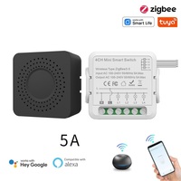 Interruptores inteligentes Zigbee 3,0 1CH 16A para iluminación inteligente, interruptores de Control remoto compatibles con Alexa, Google Home