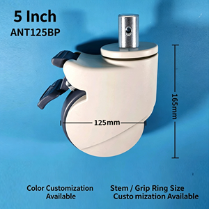 Ruedas Giratorias para Hospital con Freno, Juego de 4 Ruedas Médicas Silenciosas, Ruedas de Goma para Cama de Hospital, Carrito, Silla de Ruedas - Product Image 4