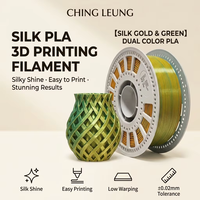 Filament PLA Soie Bicolore en Gros 1.75mm 1kg, Double Teinte pour Imprimante 3D, Lisse Brillant Sans Filamentisation, Haute Précision Logo Personnalisé