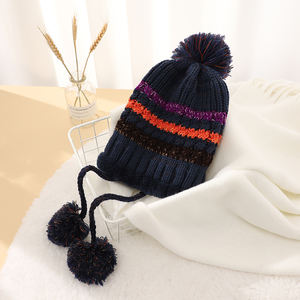 Fashionable Beanie Winter Warm Female Knitted Hat <b>Scarves</b> Set - Product Image 6