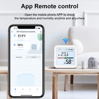 Détecteur intelligent de température et d'humidité WiFi Tuya avec écran LCD rétroéclairé, hygromètre thermomètre haute précision, Alexa Google