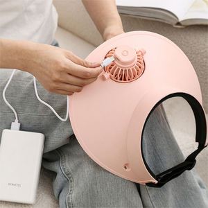 2026 Sun <b>Hat</b> with Cooling Fan Portable Cooling Outdoor Lightweight Rechargeable Summer Visor <b>Hat</b> with Fan for Outdoor - Product Image 5