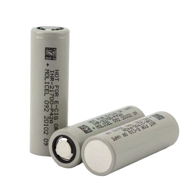 Molicel Taiwan Cylindrical Lithium Ion Battery 21700 P42A 3.7V P45B 3.6V High Rate Discharge Li-ion Cell 3.6V and 3.7V
