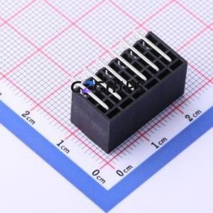 KF2EDGSR-3.5-2*6P Plug-in Terminal Block Bent Lead Through Hole,P=3.5mm Board-to-Board / Socket - Closed 2x6P 3.5mm Black - Product Image 2