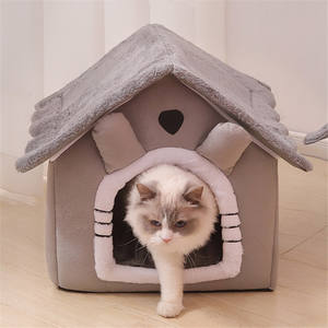 Nieuwe Opvouwbare Huisdier Huis Verwijderbare Wasbare Puppy Grot Slaapbank Voor Extra Kleine Honden <span class=keywords><strong>Medium</strong></span> Gemaakt Van Metalen Staal Thuis Konijn Gebruik - Product Image 5