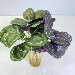 Hojas verdes artificiales Follaje Plantas artificiales Follaje De Flores Tallo verde de seda para Decoración - Product Image 6