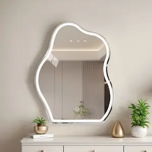 LED-Spiegel Schminktisch Make-Up-Kommoden Lichter Schlafzimmermöbel weißer Spiegel Make-Up-Vanity-Set mit Spiegel
