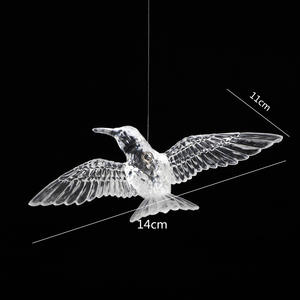Pendentif de <span class=keywords><strong>plafond</strong></span> oiseaux volants acrylique colibri <span class=keywords><strong>mariage</strong></span> Transparent cristal oiseau maison hôtel <span class=keywords><strong>plafond</strong></span> tentures décoratives - Product Image 6