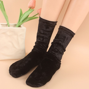Fashion <strong>Women</strong> <strong>Warm</strong> Terry Velvet High <strong>Socks</strong> <strong>Women's</strong> Velvet Slouch <strong>Socks</strong> - Product Image 2